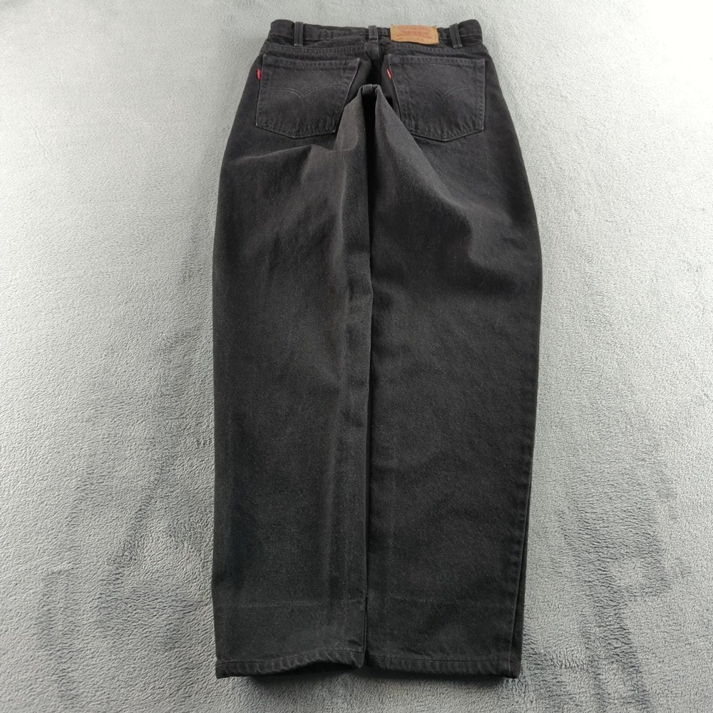 Vintage 90s Levis 550 Jeans 30x32 (Fits 28x31) Black Faded Wide Baggy Canada